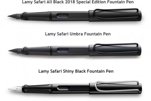 Перьевая ручка Lamy Safari All Black Special Edition 2018 перо F
